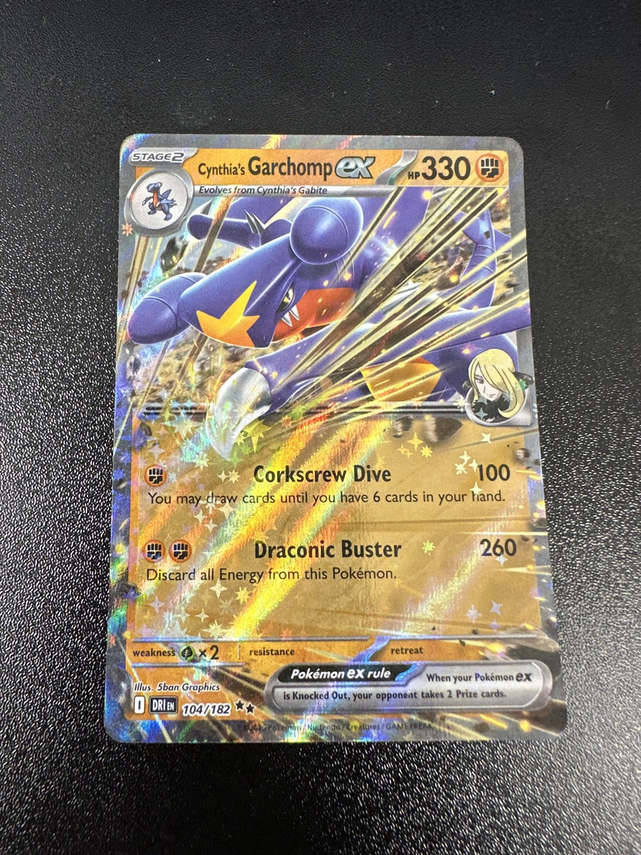 Cynthia's Garchomp ex 104/182 Destined Rivals — front