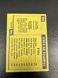 1990 Topps #389 Robin Yount — back
