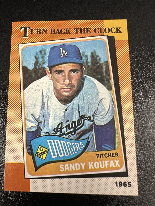 1990 Topps #665 Sandy Koufax — front