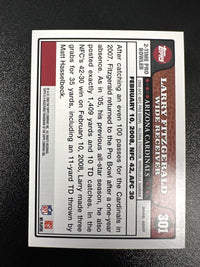 2008 Topps #301 Larry Fitzgerald — back