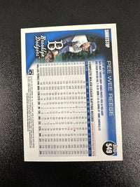 2010 Topps #549 Pee Wee Reese — back