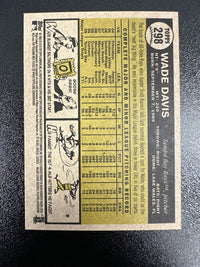 2010 Topps Heritage #298 Wade Davis — back