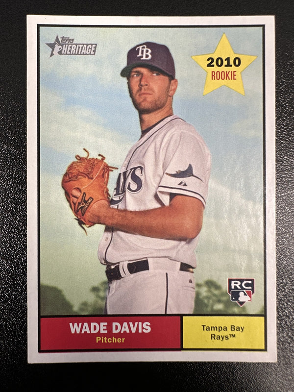 2010 Topps Heritage #298 Wade Davis — front
