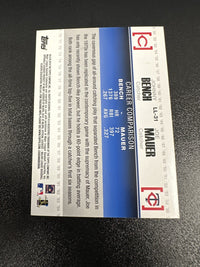 2010 Topps Legendary Lineage #LL-31 Johnny Bench / Joe Mauer — back