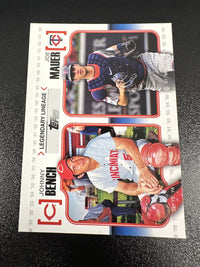 2010 Topps Legendary Lineage #LL-31 Johnny Bench / Joe Mauer — front