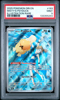 Misty's Psyduck PSA 9 slab — front