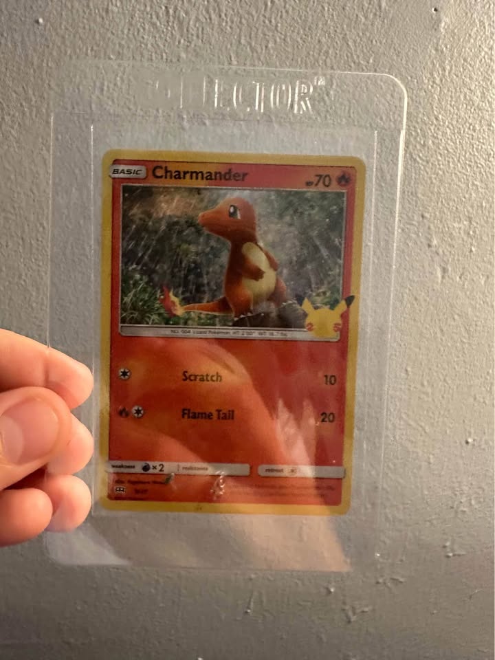 Charmander 9/25 McDonald's 25th Anniversary Holo — front