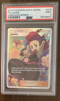 Janine 210/214 Unbroken Bonds Full Art PSA 9 — front