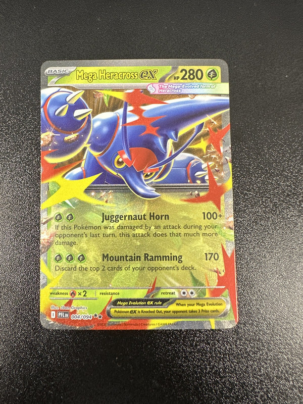 Mega Heracross ex 004/094 Phantasmal Flames — front