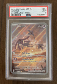 Mesprit 204/191 Surging Sparks Illustration Rare PSA 9 — front