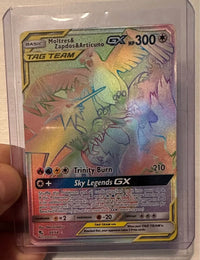 Moltres & Zapdos & Articuno GX 69/68 Hidden Fates Rainbow Rare — front