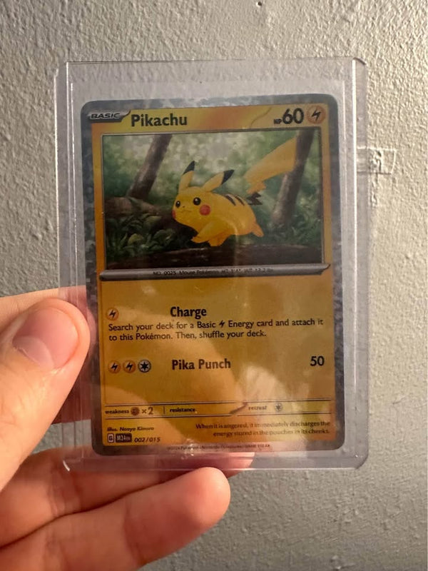 Pikachu 002/015 McDonald's 2024 — front